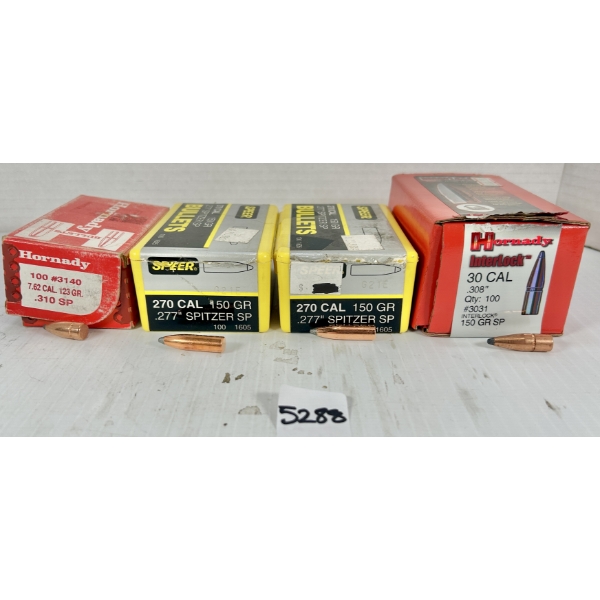 BULLETS: APPROX 190X .270 CAL & .30 CAL 