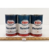 Image 1 : LOT OF 3 - IMPERIAL ESSO MARVELUBE MOTOR OIL QT CANS