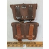 Image 2 : LOT OF 2 - RUSSIAN MOSIN NAGANT LEATHER MAG POUCHES