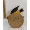 Image 4 : HAND CARVED FOLK ART BIRD W/ STAND 