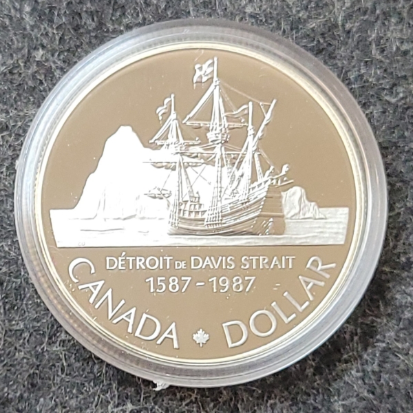 1987 RCM SILVER DOLLAR COIN