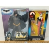 Image 1 : LOT OF 2 - BATMAN ADVENTURES HARLEY QUINN W/ HYENAS & DARK KNIGHT ACTION CAPE BATMAN FIGURES