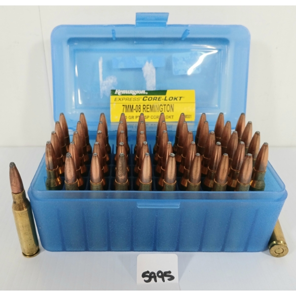 AMMO: 50X REMINGTON EXPRESS 7MM-08 REMINGTON - 140GR - SP - FACTORY LOADS