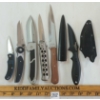 Image 1 : LOT OF 6 - ASSORTED FOLDING & FIXED BLADE KNIVES