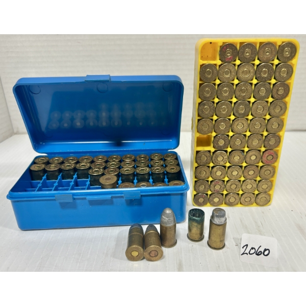 AMMO / BRASS: 79X LIVE & 5X BRASS .455 WEBLEY - LRN & SWC