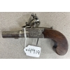 Image 1 : BRASHER FLINTLOCK PISTOL IN APPROX .48 CAL - ANTIQUE CLASS 