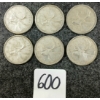 Image 1 : LOT OF 6 - 1957-1966 CDN 25 CENT COINS