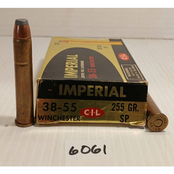 AMMO: 20X CIL DOMINION .38-55 WIN - 255GR - SP