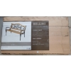 BELLINI CHATEAU OAK & CAST IRON BENCH 