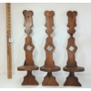 Image 1 : LOT OF 3 - STAINED PINE WALL SCONCES