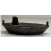 Image 4 : ENGLISH VICTORIAN BRASS (?) GREASE OR TALLOW POT W/ SPLIT SWIVEL LID