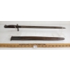 Image 6 : 1913 REMINGTON 6-17 BAYONET W/ LEATHER SCABBARD