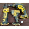 Image 1 : LOT OF 3 - DEWALT IMPACT, DRYWALL SCREW GUN, CUT-OUT TOOL