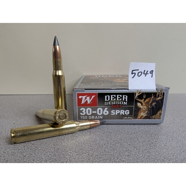 AMMO: 20X WINCHESTER DEER SEASON XP 30-06 -150GR
