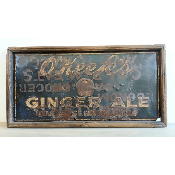 O'KEEFE'S GINGER ALE - FRAMED SST SIGN