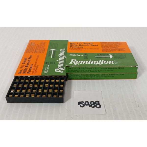 PRIMERS: APPROX 300X REMINGTON NO. 7 1/2 SHOT SMALL RIFLE BENCH REST PRIMERS
