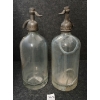 Image 3 : LOT OF 2 - W.H. CALVERT & SELTZER WORKERS CO-OP SHOP - CLEAR ACID-ETCHED - SELTZER BOTTLES