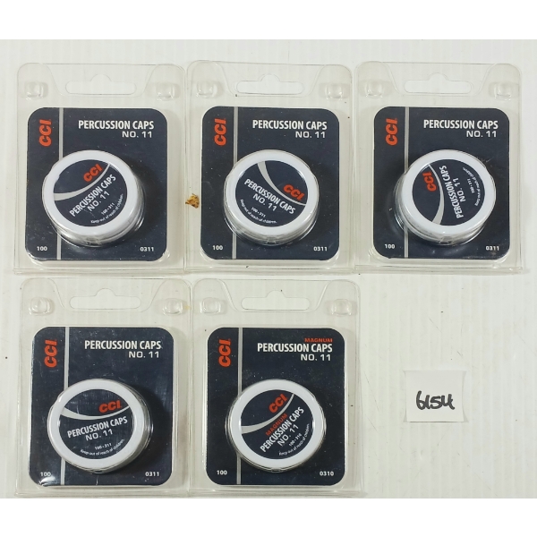 PERCUSSION CAPS: 500X CCI NO. 11 PERCUSSION CAPS - SEALED