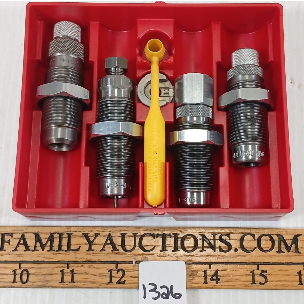 LEE DELUXE PISTOL CARBIDE .44 SPECIAL / MAG DIE SET & SHELL HOLDER