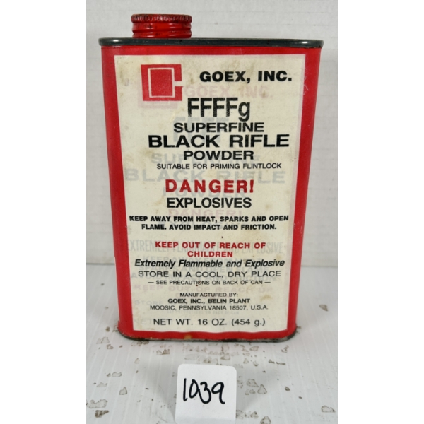 POWDER: 1-1/4 LBS GOEX FFFFG BLACK POWDER