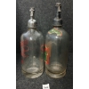 Image 2 : LOT OF 2 - ROWLANDS SODA WATER & TIERNEY'S - CLEAR ACID-ETCHED - SELTZER BOTTLES