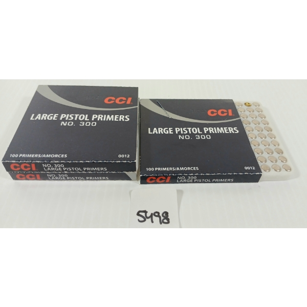 PRIMERS: 300X CCI NO. 300 LARGE PISTOL PRIMERS