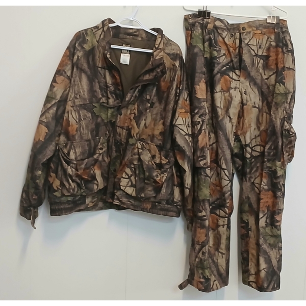 LOT OF 2 - BIG BILL WOOD'N TRAIL CAMO JACKET & PANTS