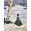 Image 2 : "GREY DAY" BY DOROTHY PARSONS(1915 - 2010) - FRAMED OIL ON BOARD