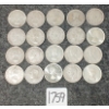 Image 2 : LOT OF 20 - 1940-1966 CDN 25 CENT COINS