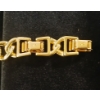 Image 3 : GOLD PLATED ICED OUT CUBAN LINK BRACELET