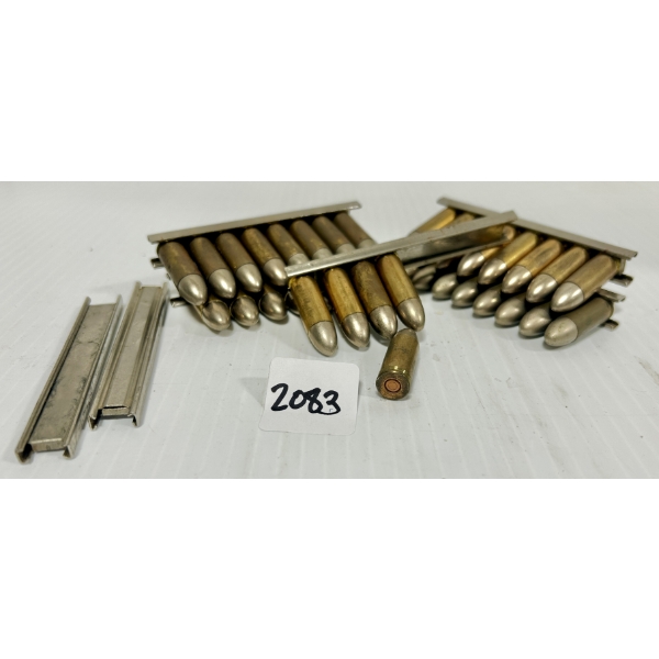 AMMO: 37X 9 MM STEYR - FMJ - ON CLIPS