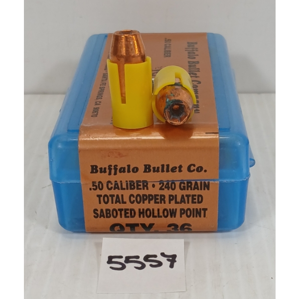 BULLETS: 17X BUFFALO .50 - 240GR - T.C.P. SABOTED BULLETS
