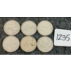 Image 1 : LOT OF 6 - 1968 CDN 25 CENT COINS
