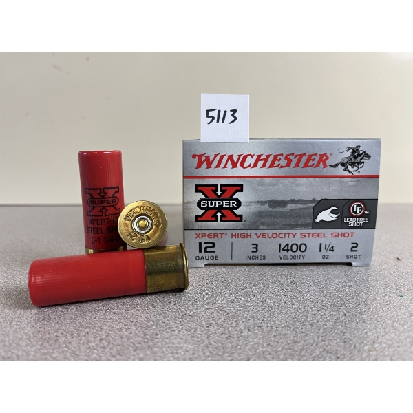 AMMO: 25X WINCHESTER 12 GA 3IN 1-1/8OZ NO2 STEEL 