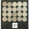 Image 1 : LOT OF 20 - 1937-1966 CDN 25 CENT COINS