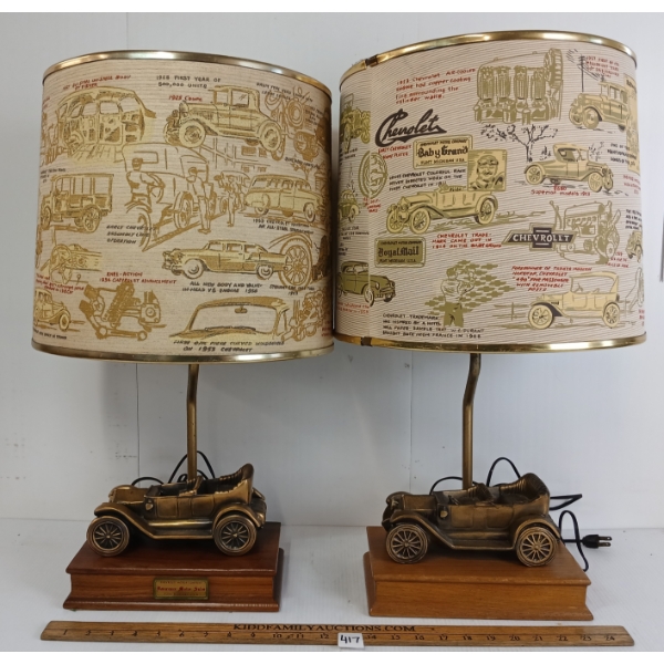 LOT OF 2 - CHEVROLET MOTOR COMPANY LAMPS