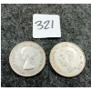 Image 2 : LOT OF 2 - 1952 & 1953 CDN 50 CENT COINS