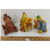 Image 2 : LOT OF 3 - FISHER PRICE PUDGY, ELEPHANT PULL ALONG TOYS & MEIDA BATTERY OP CHICKEN 