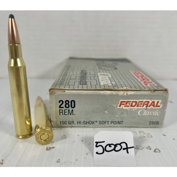AMMO: 20X FEDERAL .280 REM - 150 GR SP