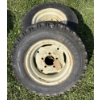 Image 1 : PAIR OF ORIGINAL JOHN DEERE 23 X 10.50-12 TIRES ON RIMS