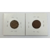 Image 2 : LOT OF 2 - 1857 & 1864 US CENT COINS