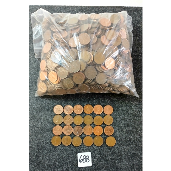 QTY OF MIXED YEARS CDN PENNIES