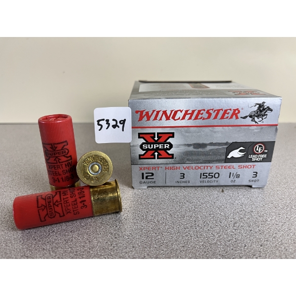 AMMO: 25X WINCHESTER 12 GA 3IN 1-1/8OZ NO3 STEEL