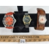 Image 5 : LOT OF 7 - MISC WATCHES & WATCH CASE - INCL FOSSIL BLUE, DEPRAZ, MAXIM-ALL, ETC