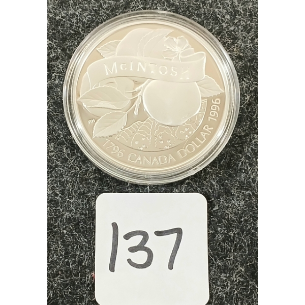 1996 RCM MCINTOSH SILVER COIN
