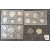 Image 1 : LOT OF 5 - 1968-1971 RCM UNCIRCULATED SETS & DOLLAR COINS