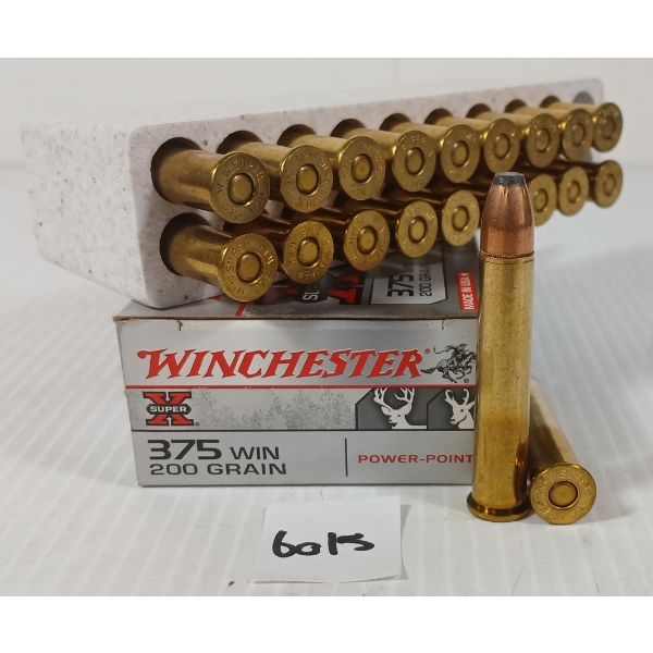 AMMO: 20X WINCHESTER SUPER X .375 WIN - 200GR - PP