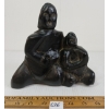 Image 2 : MOTHER W/ CHILDREN FIGURE - SIGNED - STONE