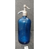 Image 1 : AMITY HARBOR BEVERAGES - COBALT ACID-ETCHED - 26OZ SELTZER BOTTLE
