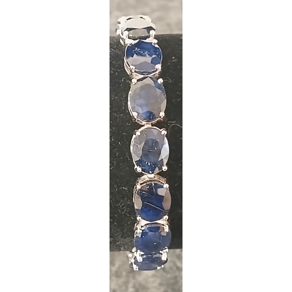 STERLING SILVER SAPPHIRE BRACELET ($22,685.00 APPRAISAL)